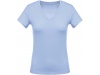 T-shirt de senhora com decote em V de manga curta Cores