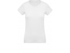 T-shirt BIO de senhora com decote redondo Branco