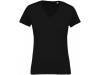 T-shirt de senhora em algodo biolgico com decote V Cores