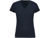 T-shirt de senhora em algodo biolgico com decote V Cores