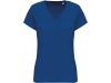 T-shirt de senhora em algodo biolgico com decote V Cores