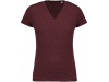 T-shirt de senhora em algodo biolgico com decote V Cores