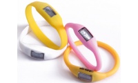 Pulseira de silicone com relgio