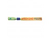 Pulseira RPET com logotipo colorido
