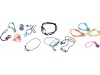 Pulseiras de cordo e metal