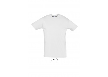 T-SHIRT UNISSEXO DE GOLA REDONDA BRANCA REGENT