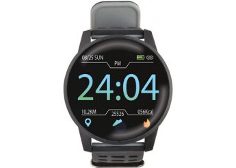 Pulseira inteligente com visor redondo