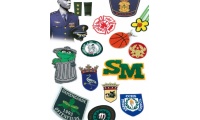 Patches de tecido bordado