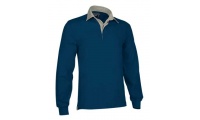 Polo Bicolor Manga Comprida 300gr/m2 SCRUM 3XL Azul