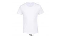 T-SHIRT CORTADA E COSIDA DE MANGAS CURTAS PARA CRIANA Branco