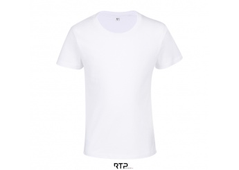 T-SHIRT CORTADA E COSIDA DE MANGAS CURTAS PARA CRIANA Branco