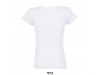 T-SHIRT CORTADA E COSIDA DE MANGAS CURTAS PARA SENHORA TEMPO WOMAN Branca