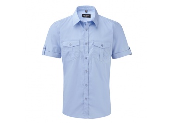 Camisa em Sarja com manga curta Men