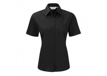 Camisa Clssica em Popeline com manga curta Women