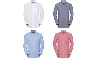 Camisa Oxford manga comprida 140g