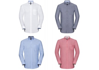 Camisa Oxford manga comprida 140g