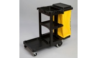Carro Limpeza com Saco 116,8x55,2x97,5cm Preto