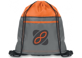 Saco de cordo com bolso frontal