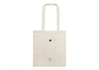 Saco algodo dobrvel com bolso