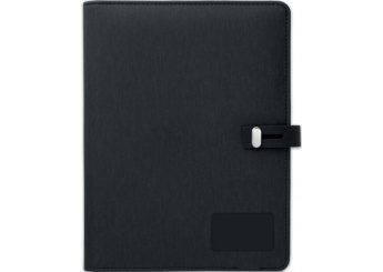 Portfolio A5 com carregamento wireless DC5V / 1A e powerbank 4000 mAh SMARTNOTE