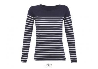 T-SHIRT DE MANGA COMPRIDA S RISCAS PARA SENHORA MATELOT LSL WOMEN