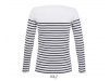 T-SHIRT DE MANGA COMPRIDA S RISCAS PARA SENHORA MATELOT LSL WOMEN