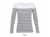 T-SHIRT DE MANGA COMPRIDA S RISCAS PARA SENHORA MATELOT LSL WOMEN
