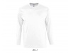 T-SHIRT DE GOLA REDONDA E MANGA COMPRIDA PARA HOMEM BRANCO MONARCH