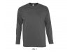 T-SHIRT DE GOLA REDONDA E MANGA COMPRIDA PARA HOMEM CORES MONARCH 3XL 4XL 5XL