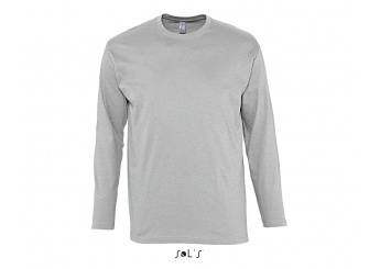 T-SHIRT DE GOLA REDONDA E MANGA COMPRIDA PARA HOMEM CORES MONARCH 3XL 4XL 5XL