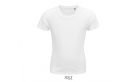 T-SHIRT JERSEY COM PESCOO REDONDO PARA CRIANAS PIONNER KIDS Branco