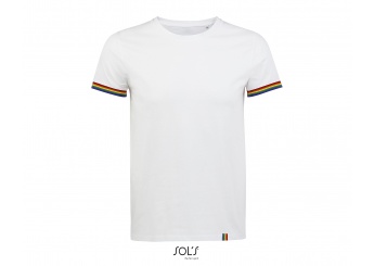 T-SHIRT DE MANGA CURTA PARA HOMEM Branca RAINBOW MEN