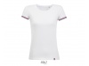 T-SHIRT DE MANGA CURTA PARA SENHORA Branca RAINBOW WOMEN