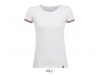 T-SHIRT DE MANGA CURTA PARA SENHORA Branca RAINBOW WOMEN
