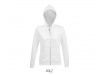 SWEATSHIRT COM CAPUZ E FECHO PARA SENHORA SPIKE WOMEN Branco
