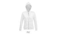 SWEATSHIRT COM CAPUZ E FECHO PARA SENHORA SPIKE WOMEN Branco