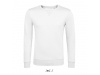 SWEATSHIRT UNISSEXO COM GOLA REDONDA Branca SULLY