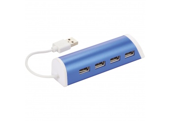 Hub de 4 portas USB e suporte para telefone