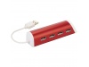 Hub de 4 portas USB e suporte para telefone