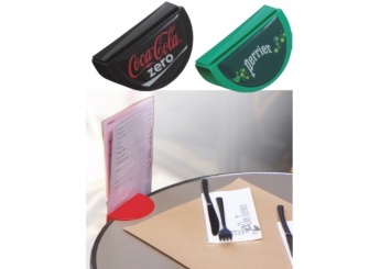 Grampo de toalha de mesa com suporte para menu