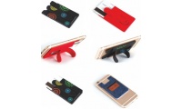 Apoio para smartphone com porta-cartes