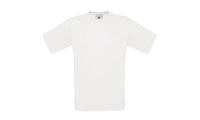 T-shirt B&C Exact 145 Adulto Branca 3XL