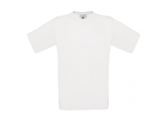 T-shirt B&C Exact 145 Adulto Branca 3XL