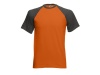 T-Shirt Manga Curta Colorida Basebol Adulto 3XL