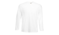T-shirt Manga Comprida Branca Valueweight 160gr Unisexo Branca 3XL