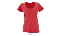 T-SHIRT METROPOLITAN COM DECOTE REDONDO PARA SENHORA Cores