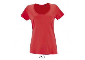 T-SHIRT METROPOLITAN COM DECOTE REDONDO PARA SENHORA Cores