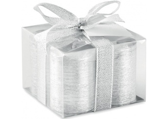 Set de 4 velas prateadas INTUITION  
