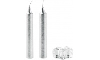 Set de 2 velas com suporte de vidro ANTIQUE