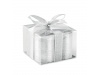 Set de 4 velas prateadas INTUITION  